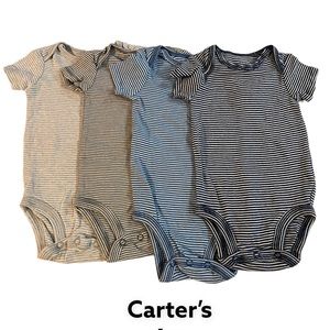 4 Carter’s Onesies Size 6m
